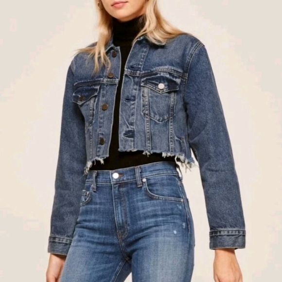 Reformation Jackets & Blazers - Reformation  Crop Jean Jacket
